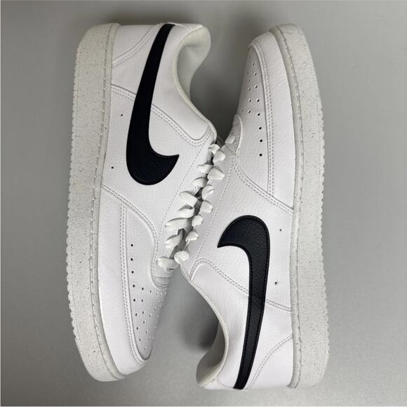 Nike Men's Court Vision Low Next Nature in White/Black  DH2987-101 size 11 - Picture 2 of 5